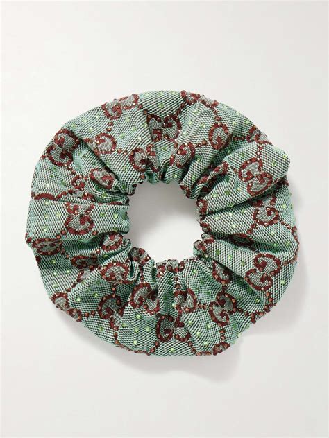 Gucci GG canvas scrunchie with crystals